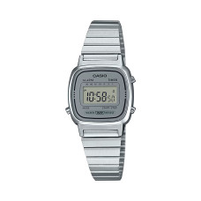 Casio LA670WEA-7EF Γυναικείο Ψηφιακό Ρολόι Ανοξείδωτο Ατσάλι Ασημί 25 mm